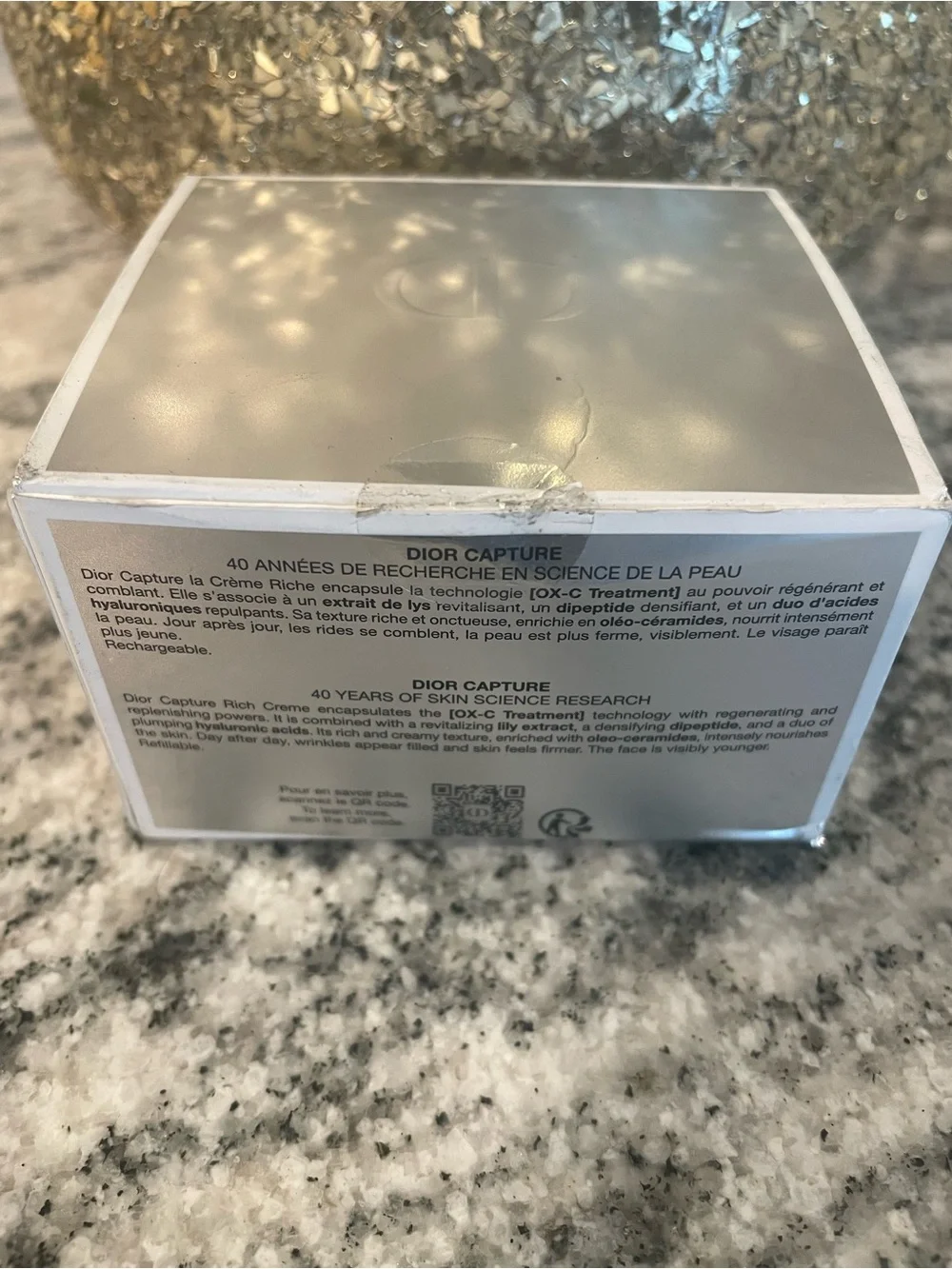 Dior Capture Ox-C Treatment Rich Cream – White & Silver